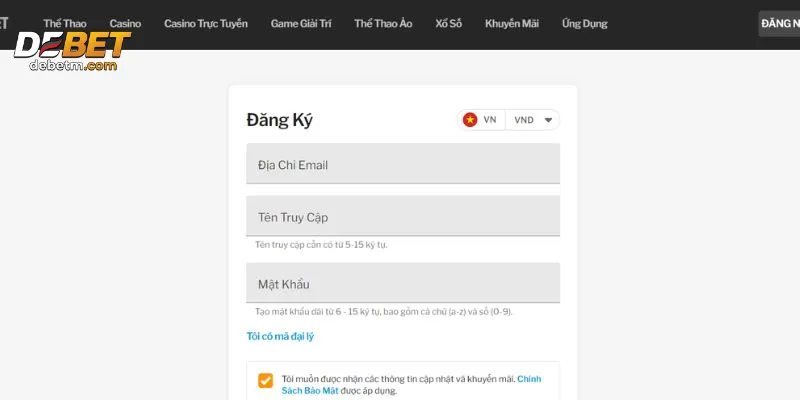Hướng Dẫn Đăng Ký Debet Chi Tiết Nhất Cho Người Mới 5 Không dùng VPN/IP ảo, tránh bị khóa tài khoản