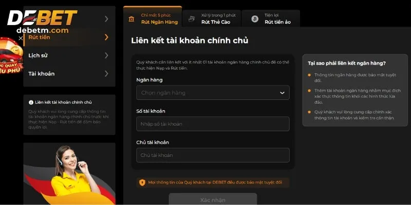 Hướng Dẫn Rút Tiền Debet Nhanh Chóng Và An Toàn 4 Nhà cái có các chương trình khuyến mãi và ưu đãi khi nạp tiền